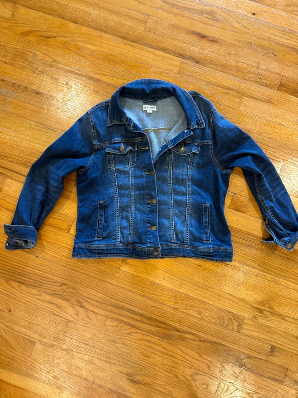 Ava & Viv Dark Blue Denim Jacket
